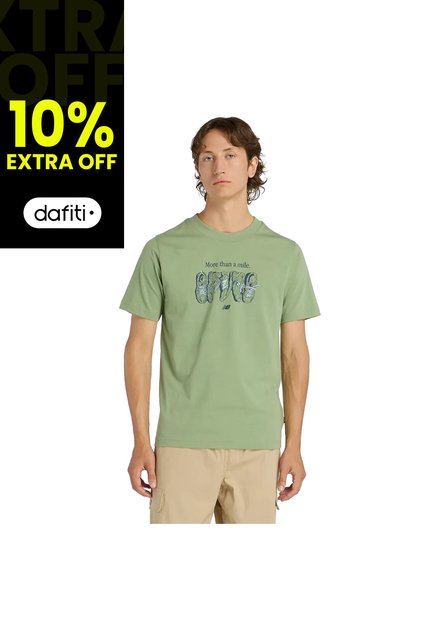 Camisa Deportiva New Balance Originals Graphics Verde Hombre