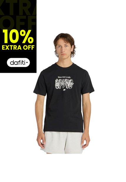 Camisa Deportiva New Balance Originals Graphics Negro Hombre