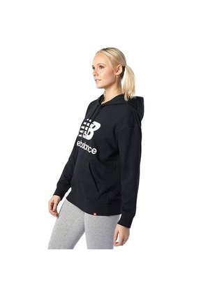 Hoodie New Balance Essentials Para Mujer-Negro