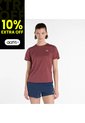 Camisa Deportiva New Balance Originales Athletics Rojo Mujer de New Balance