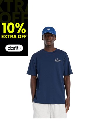 Camisa Deportiva New Balance Originales Graphics Azul Hombre New Balance