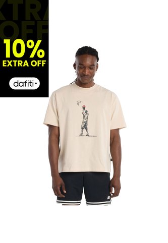 Camisa Deportiva New Balance Original Hoop Beige Para Hombre New Balance