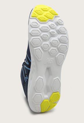 Tenis Running Azul-Blanco-Amarillo Neón New Balance 411 v3