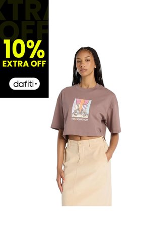 Camisa Deportiva New Balance Original AthGradient Café Mujer New Balance