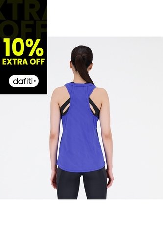 Camisa Deportiva New Balance Original QSpeed Azul Para Mujer New Balance