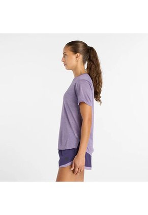 Camisa Deportiva New Balance Originales Athletics Lila Mujer