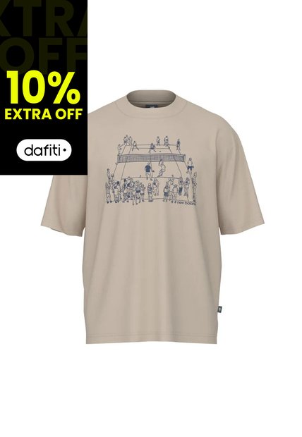 Camisa Deportiva New Balance Originals Graphics Beige Hombre