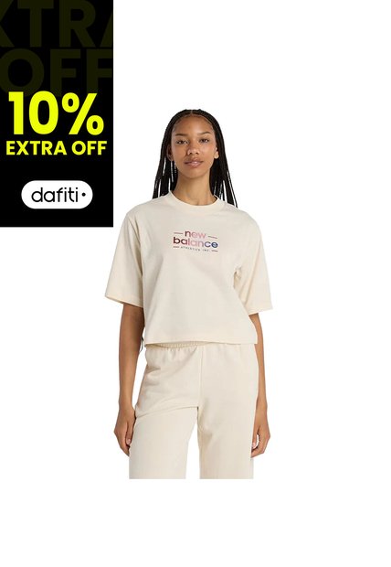 Camisas Deportivas New Balance Originals Relaxed Beige Mujer