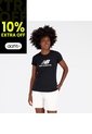 Camisa Deportiva New Balance Original EssStacked Negro Mujer de New Balance