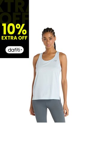 Camisa Deportiva New Balance Original Essent Tank Azul Mujer New Balance
