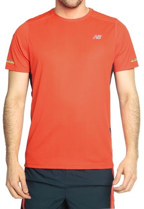 Camiseta Naranja-Negro New Balance Nb Ice SS