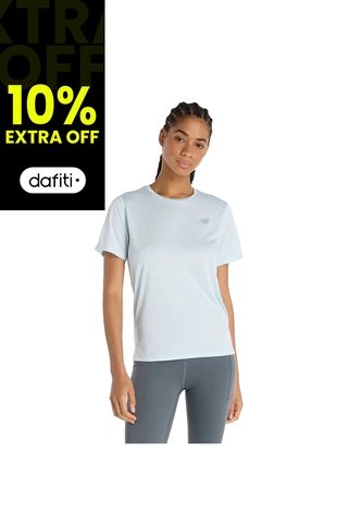 Camisa Deportiva New Balance Originals Essentials Azul Mujer New Balance
