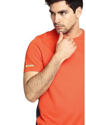 Camiseta Naranja-Negro New Balance Nb Ice SS