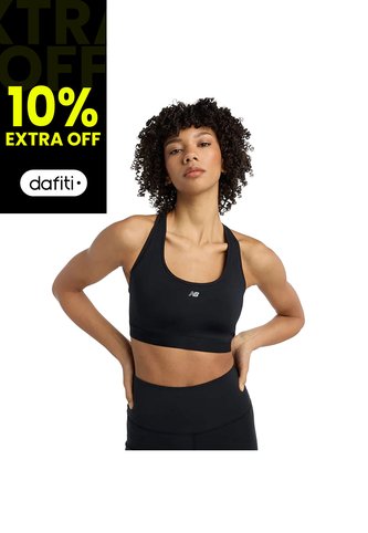 Top Deportivo New Balance Original Essential Run Negro Mujer New Balance