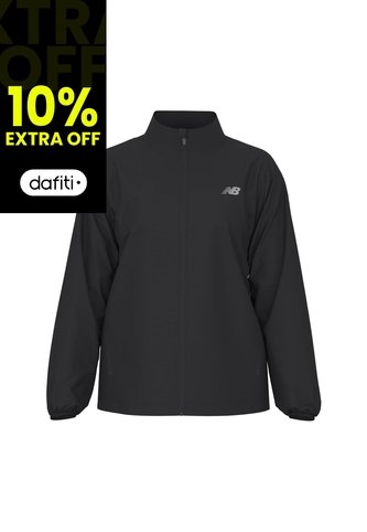 Chaqueta New Balance Original Bk-Essentials Negro Para Mujer New Balance