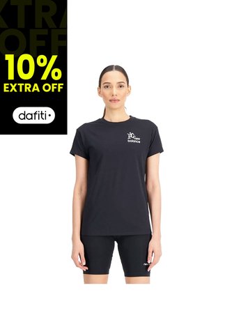 Camisa Deportiva New Balance Original Good Negro Para Mujer New Balance