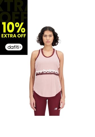 Camisa Deportiva New Balance Original Print Rosa Para Mujer New Balance