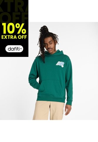 Hoodie Deportiva New Balance Athletics Verde Para Hombre New Balance