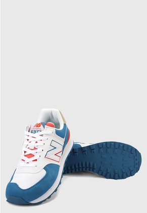 Tenis Lifestyle Azul-Blanco-Rojo New Balance 574