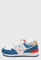 Tenis Lifestyle Azul-Blanco-Rojo New Balance 574 de New Balance