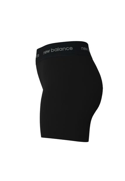 Pantaloneta New Balance Original Tiro Alto Negro Para Mujer