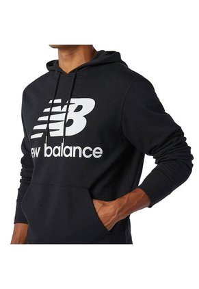 Hoodie New Balance Originals Essentials Stacked Negro Hombre