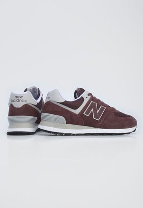 Tenis Lifestyle Vinotinto-Gris-Blanco New Balance 574