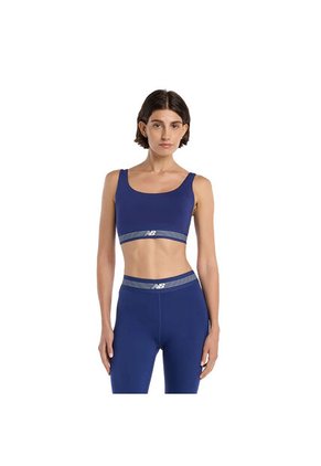 Top Deportivo New Balance Original A-C Train Azul Para Mujer