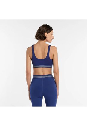 Top Deportivo New Balance Original A-C Train Azul Para Mujer