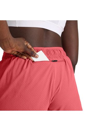 Pantaloneta New Balance Original Performance Rojo Para Mujer