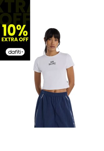Camisa Deportiva New Balance Original Trackside Blanco Mujer New Balance