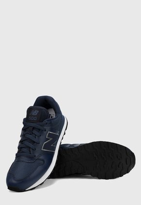 Tenis Lifestyle Azul Navy-Blanco New Balance GM500