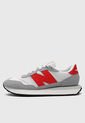 Tenis Lifestyle Gris-Rojo-Blanco New Balance 237 de New Balance