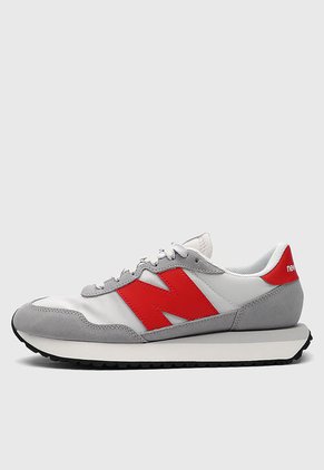 Tenis Lifestyle Gris-Rojo-Blanco New Balance 237