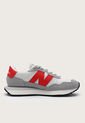 Tenis Lifestyle Gris-Rojo-Blanco New Balance 237 de New Balance