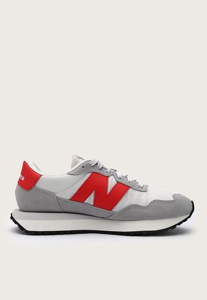 Tenis Lifestyle Gris-Rojo-Blanco New Balance 237