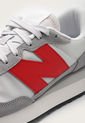 Tenis Lifestyle Gris-Rojo-Blanco New Balance 237 de New Balance