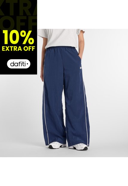 Pantalon Deportivos New Balance Originales Legacy Azul Mujer