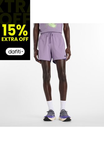 Pantaloneta New Balance Original RcEss 5 Violeta Para Hombre New Balance