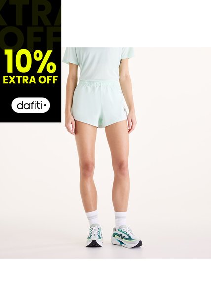 Pantaloneta Deportiva NewBalance Original Rc Ess Verde Mujer