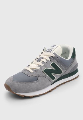 Tenis Lifestyle Gris-Verde-Marfil New Balance 574
