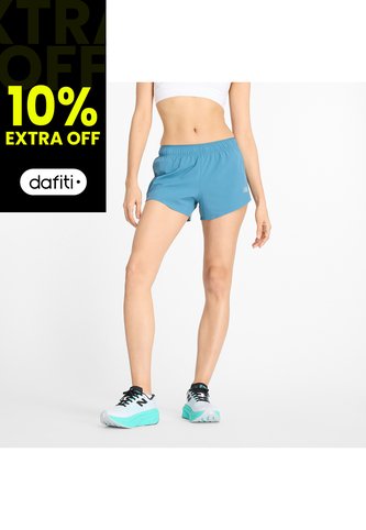 Pantaloneta New Balance Original Rc Performance 3 Azul Mujer New Balance