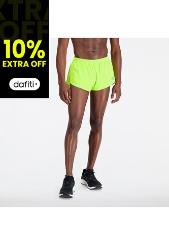 Pantaloneta New Balance Accelerate 3 Split Verde Para Hombre New Balance