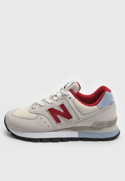Tenis Lifestyle Beige-Rojo-Azul New Balance 574