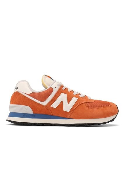 Tenis New Balance 574 Hombre-Naranja