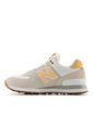 Tenis New Balance 574 Mujer-Gris/Naranja de New Balance