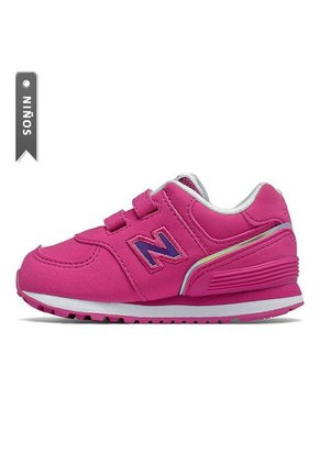 Tenis New Balance Ml574 Para Infantes-Fucsia