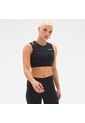 Top New Balance Original Shape Shield Crop Bra Negro Mujer de New Balance