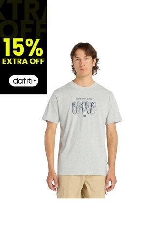 Camisa Deportiva New Balance Originales Graphics Gris Hombre New Balance