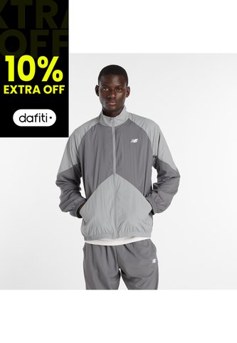 Chaqueta New Balance Originals Sport Legacy Gris Para Hombre New Balance